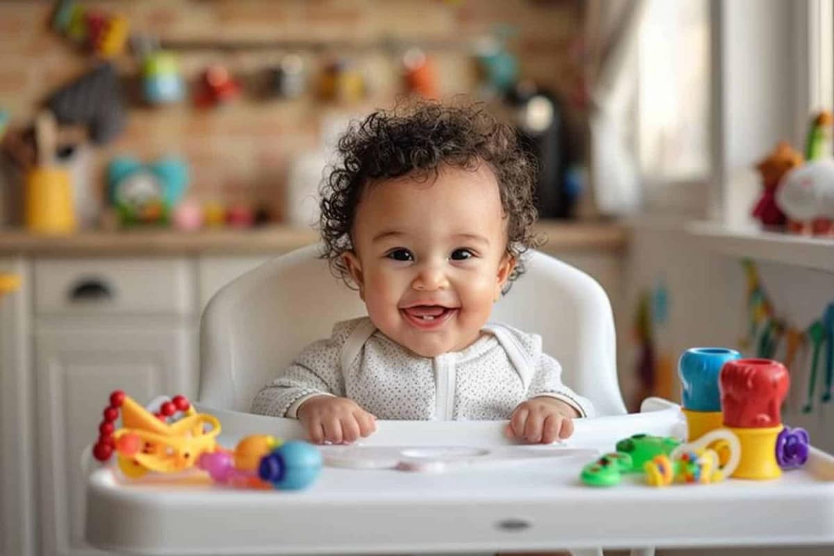 Mains coupant délicatement une petite mèche de cheveux de bébé