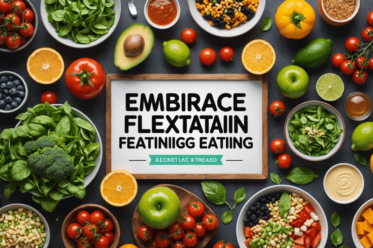 Assiette flexitarienne avec lentilles, légumes rôtis, œuf et pain complet
