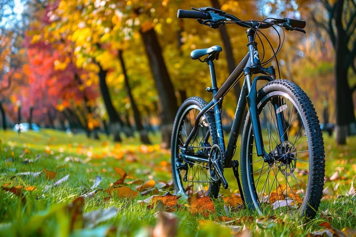 Vélo tout chemin équipé sur une voie verte près d’un canal