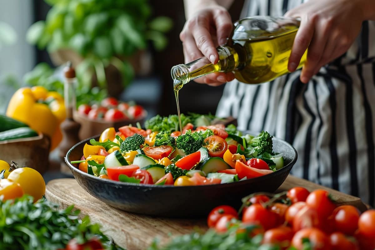 Dahl de lentilles, légumes rôtis et sauce aux haricots blancs