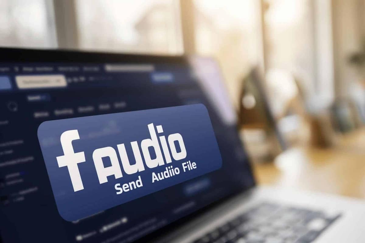 Ordinateur et smartphone prêts à envoyer un fichier audio dans une messagerie