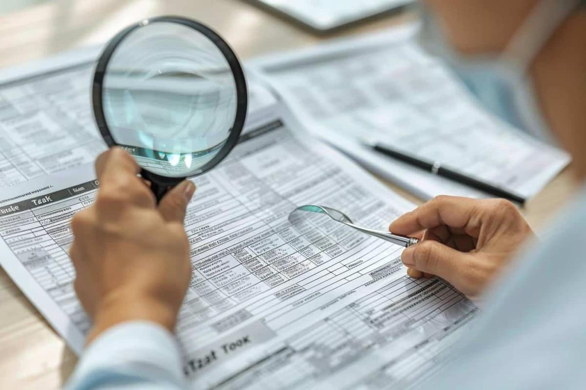 Budget fiscal et documents de revenus posés près d’un ordinateur portable