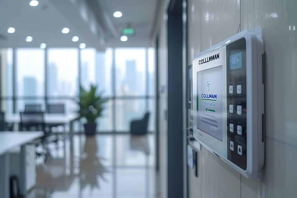 Professionnelle organisant dossiers et tâches sur ordinateur dans un bureau lumineux