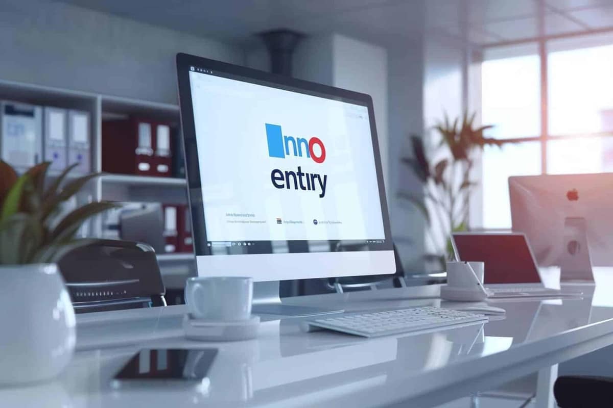 Ordinateur portable affichant un navigateur moderne sur un bureau français lumineux