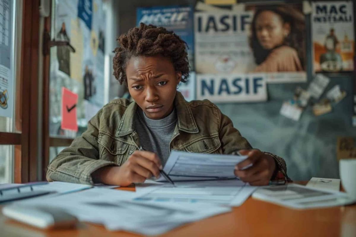Documents d’assurance auto, calculatrice et relevé d’information sur une table