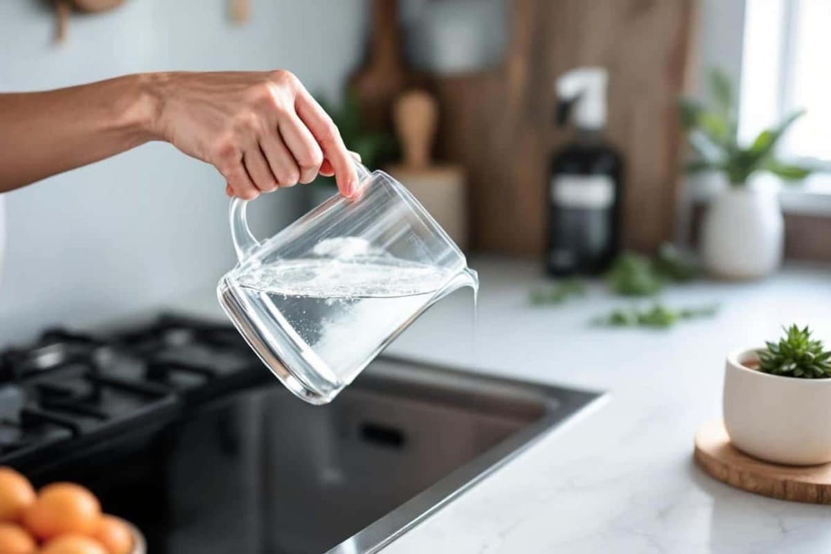 Osmoseur sous évier installé sur l’arrivée d’eau froide d’une cuisine