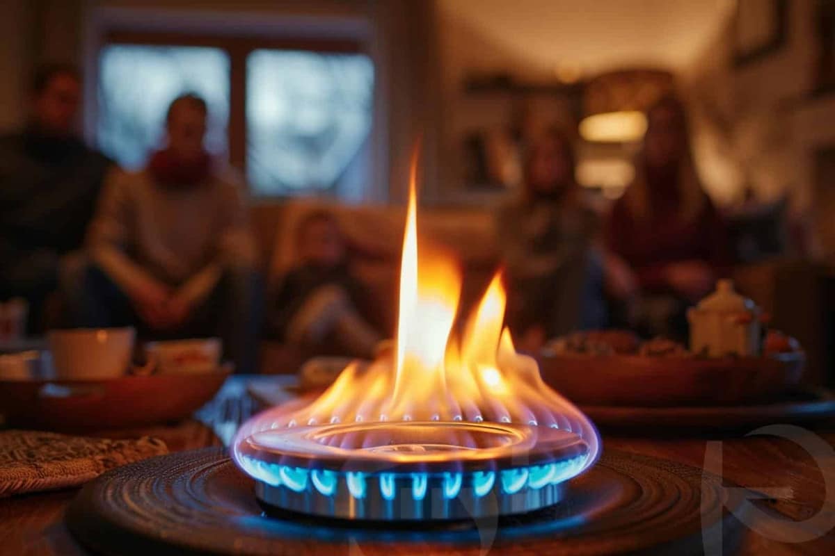 Chaudière à gaz domestique et radiateur dans un appartement français lumineux