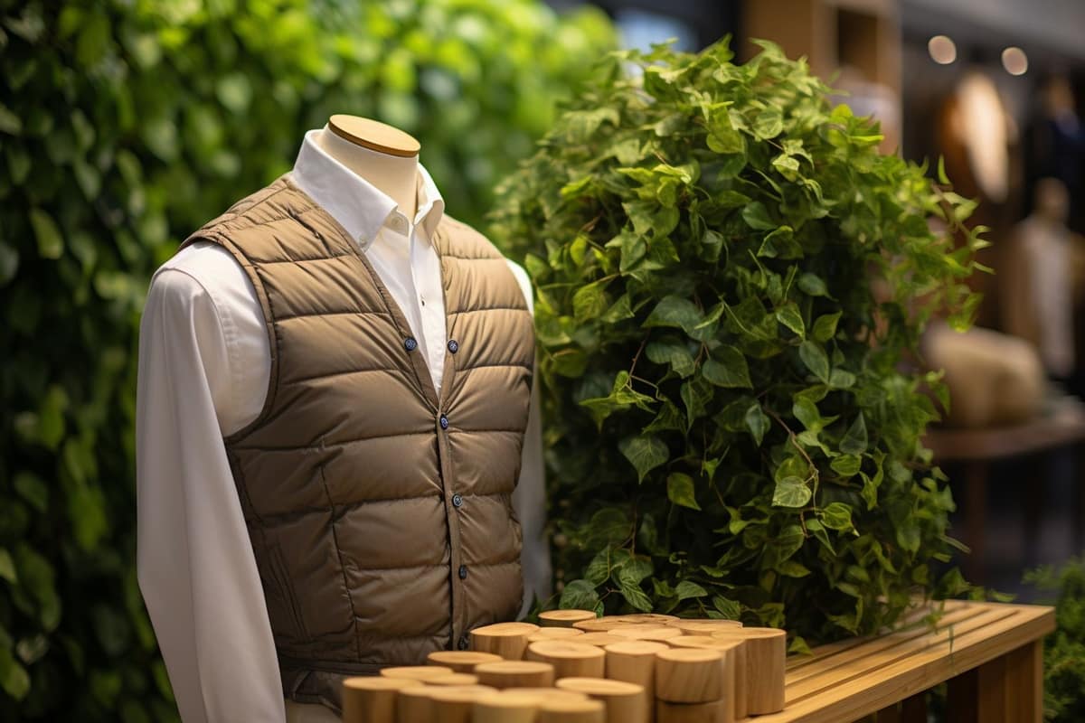 Veste homme en laine sur cintre avec doublure soigneusement réparée