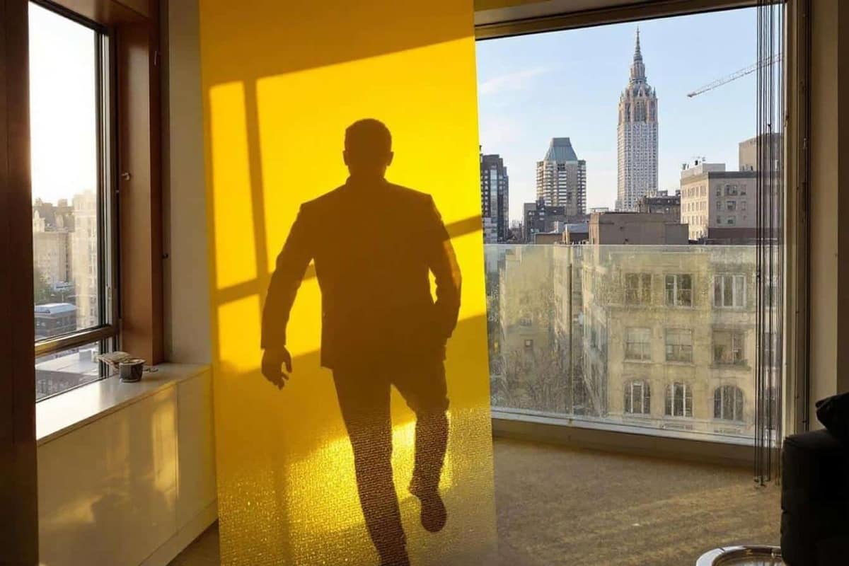 Panneau réfléchissant aluminium posé derrière un radiateur blanc contre un mur extérieur