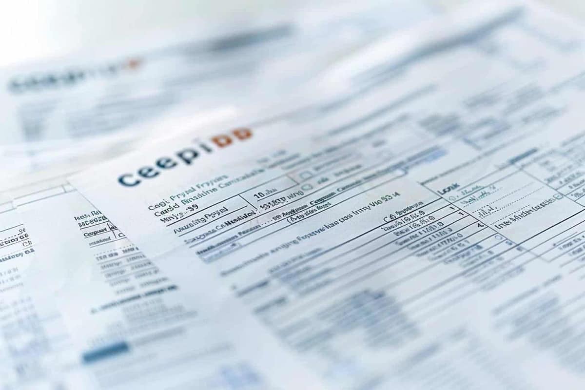 Candidate comparant une offre d’emploi et des chiffres de salaire sur un bureau