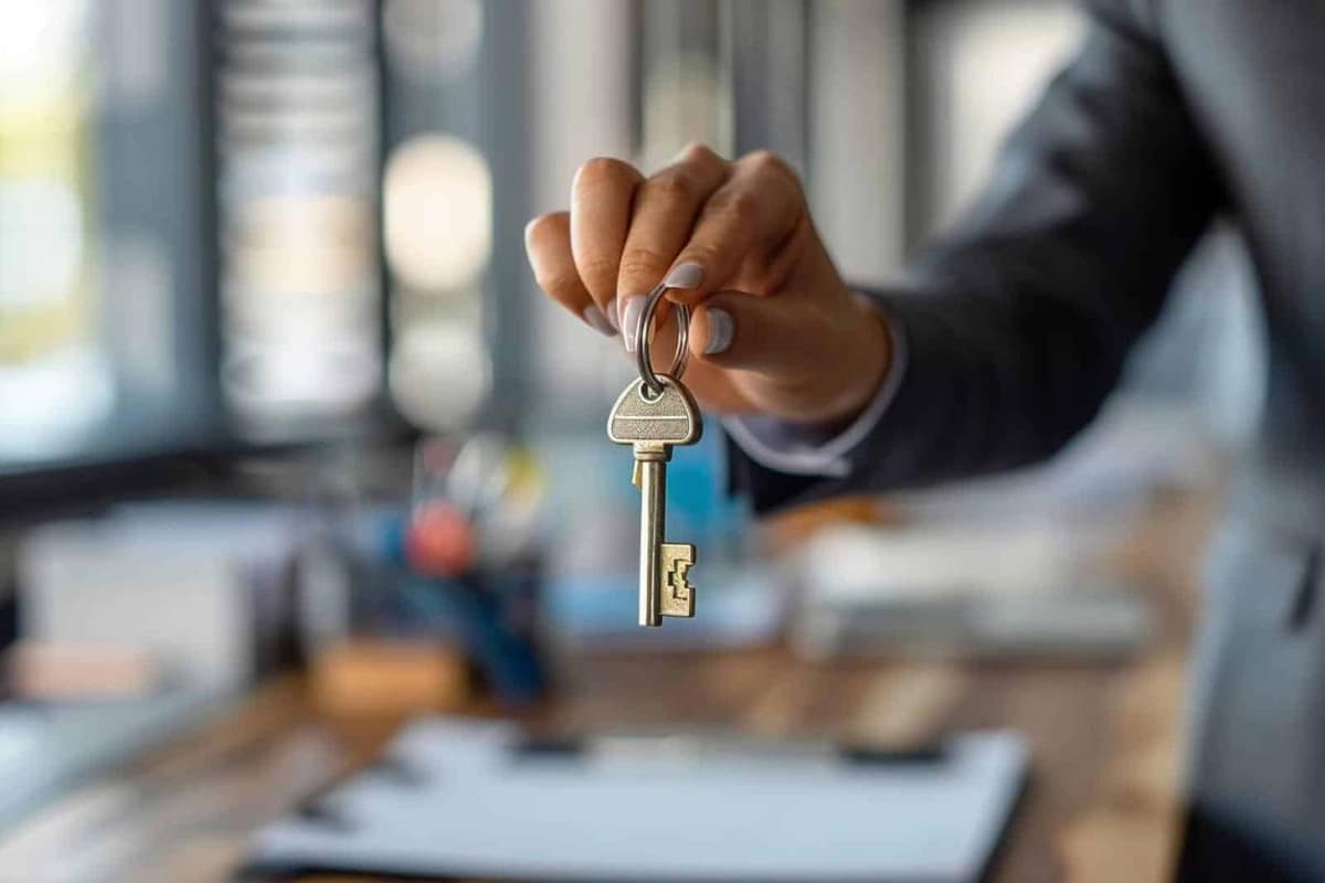 Adulte préparant une reconversion avec ordinateur, carnet et documents de travail