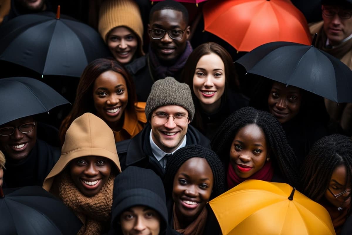 Rue résidentielle française après une forte pluie, noue végétalisée et grille d’évacuation