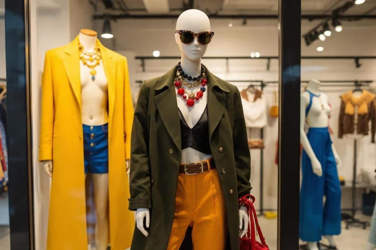 Dressing organisé avec jean, chemise blanche, maille camel et veste marine