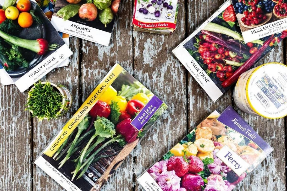 Jeunes semis de légumes et plant de tomate dans un potager de printemps