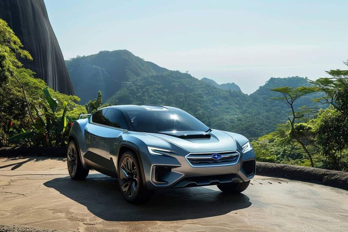 Break Subaru diesel d’occasion dans un garage avec capot ouvert