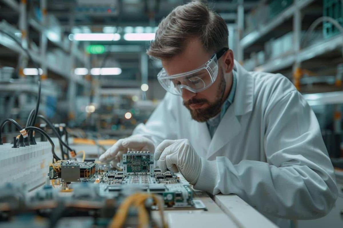 Module de batterie électrique et échantillon de cathode observés en laboratoire