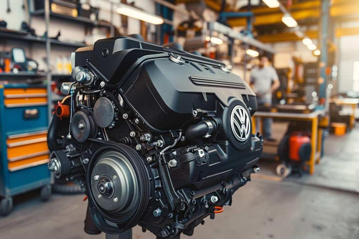 Vidange d’une citadine diesel sur rampes avec bac de récupération d’huile