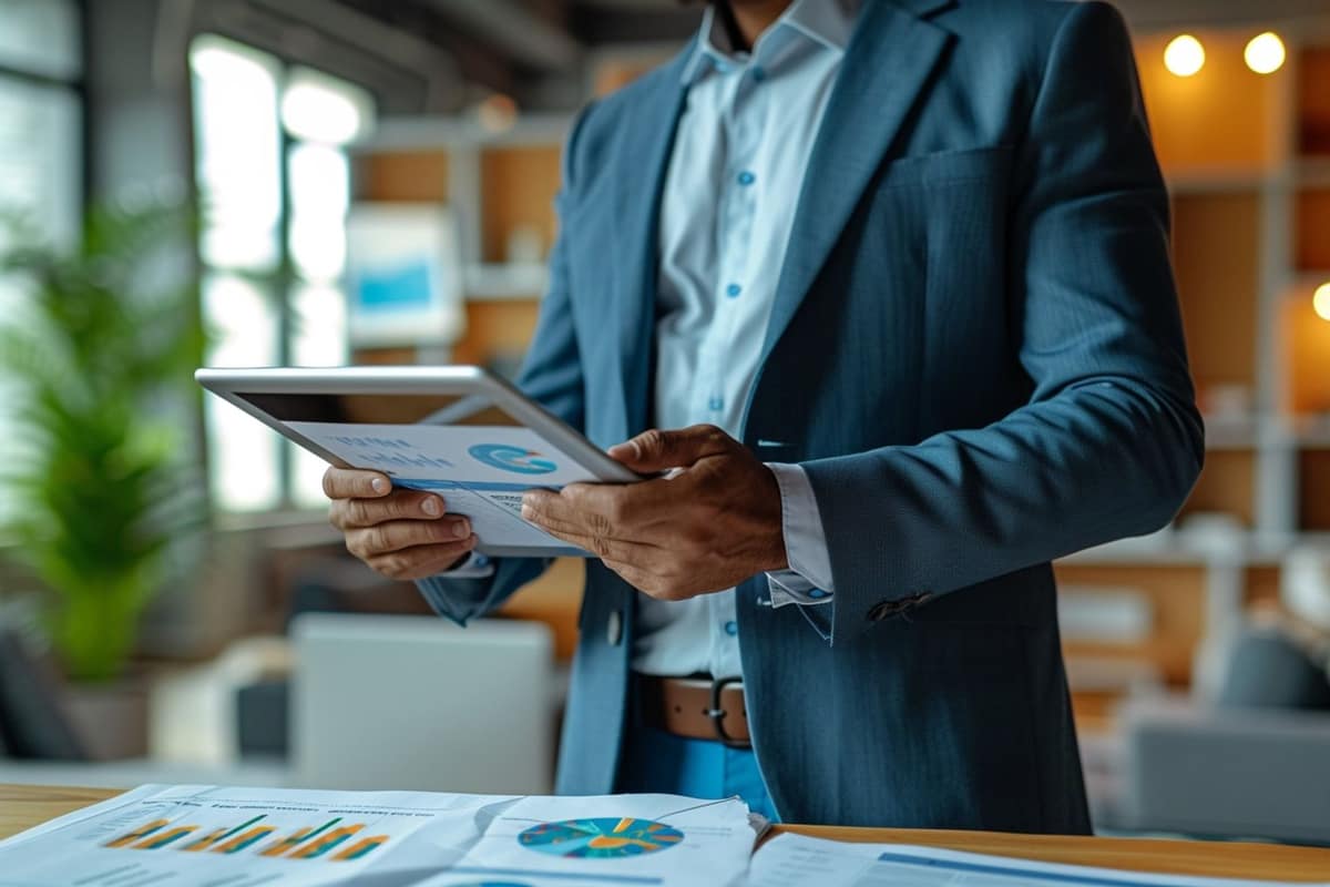 Équipe de petite entreprise préparant une stratégie éditoriale devant un ordinateur