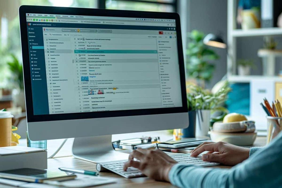 Ordinateur portable et agenda sur un bureau avant une absence professionnelle